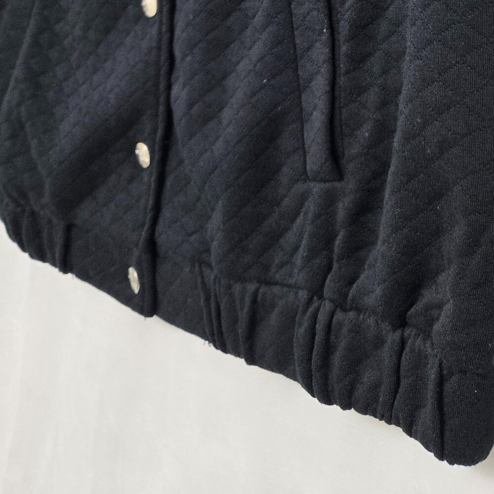 ADRIENNE VITTADINI* Black Quilted Sleeveless Vest* Size: M - Picture 2 of 7